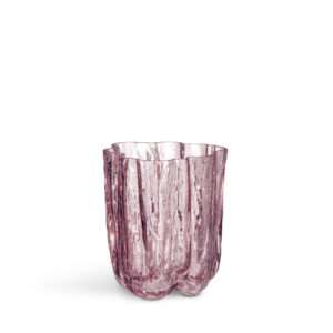 Kosta Boda Crackle pink vase mini